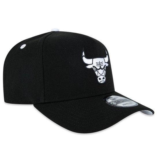 BONE NEW ERA 9FORTY A-FRAME CHICAGO BULLS NBA PRETO