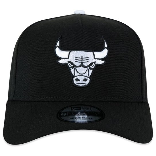 BONE NEW ERA 9FORTY A-FRAME CHICAGO BULLS NBA PRETO