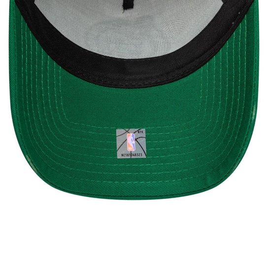 Boné New Era 9FORTY A-Frame Trucker NBA Boston Celtics Side Patch