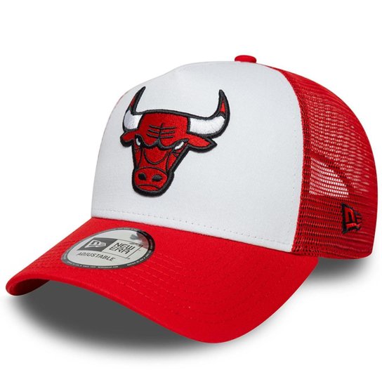 Boné New Era 9FORTY A-Frame Trucker NBA Chicago Bulls Side Patch