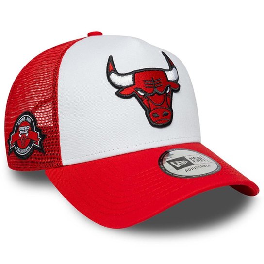 Boné New Era 9FORTY A-Frame Trucker NBA Chicago Bulls Side Patch