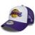 Boné New Era  9FORTY A-Frame Trucker NBA Los Angeles Lakers Side Patch - Roxo
