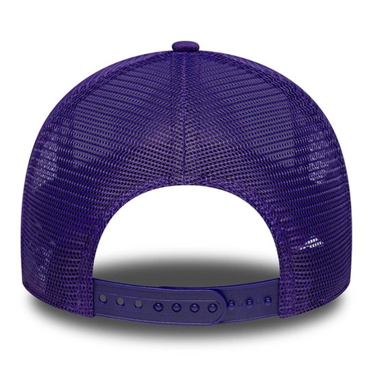 Boné New Era 9FORTY A-Frame Trucker NBA Los Angeles Lakers Side Patch