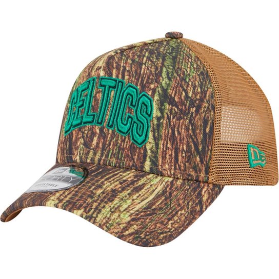 Boné New Era 9Forty Aframe Trucker Boston Celtics Allstar Game 2025 Fan Pack Grove Masculino