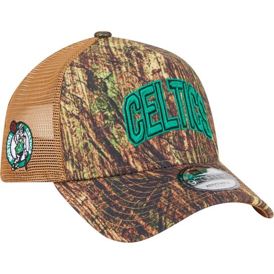 Boné New Era 9Forty Aframe Trucker Boston Celtics Allstar Game 2025 Fan Pack Grove Masculino