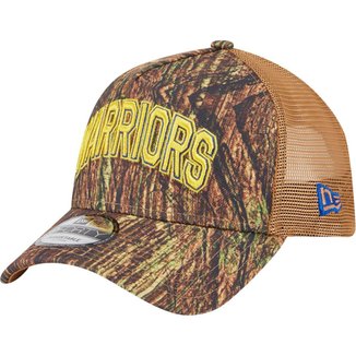 Boné New Era 9Forty Aframe Trucker Golden State Warriors Allstar Game 2025 Fan Pack Grove Masculino