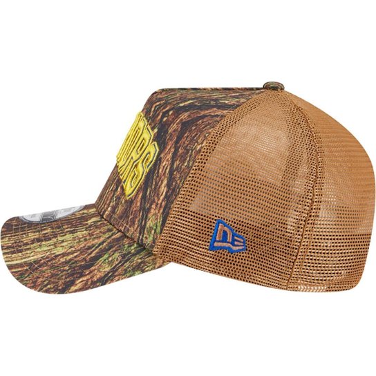 Boné New Era 9Forty Aframe Trucker Golden State Warriors Allstar Game 2025 Fan Pack Grove Masculino