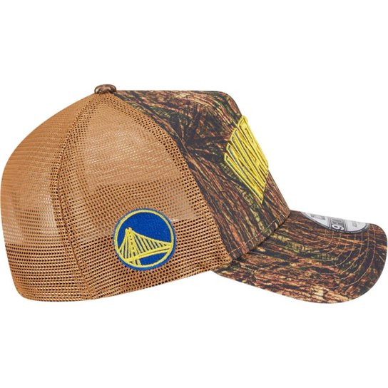 Boné New Era 9Forty Aframe Trucker Golden State Warriors Allstar Game 2025 Fan Pack Grove Masculino