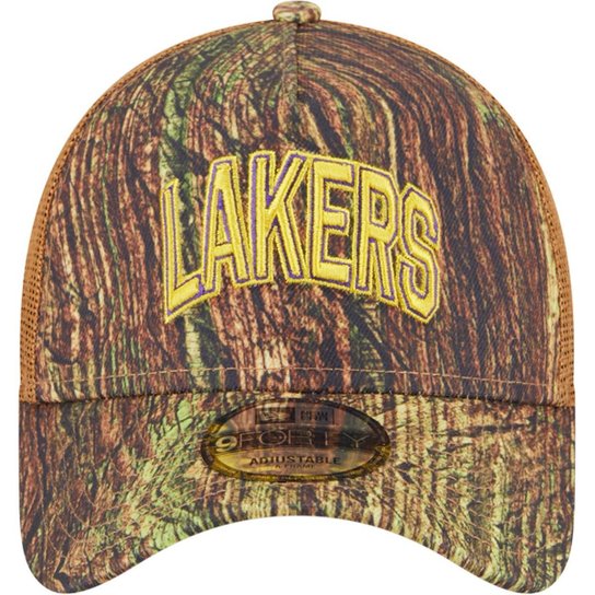 Boné New Era 9Forty Aframe Trucker Los Angeles Lakers Allstar Game 2025 Fan Pack Grove Masculino