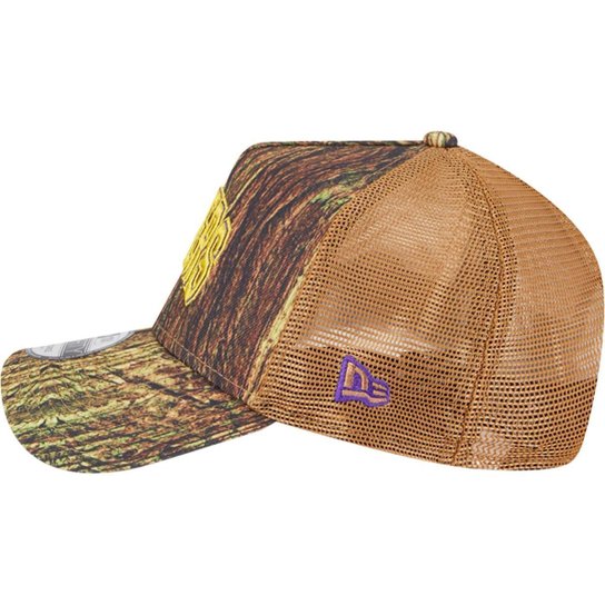 Boné New Era 9Forty Aframe Trucker Los Angeles Lakers Allstar Game 2025 Fan Pack Grove Masculino