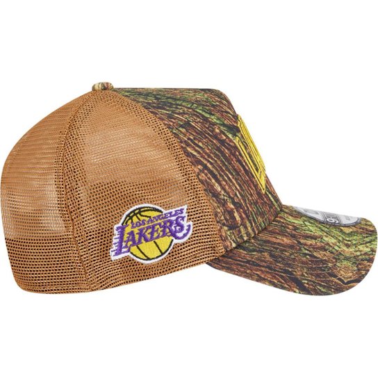 Boné New Era 9Forty Aframe Trucker Los Angeles Lakers Allstar Game 2025 Fan Pack Grove Masculino