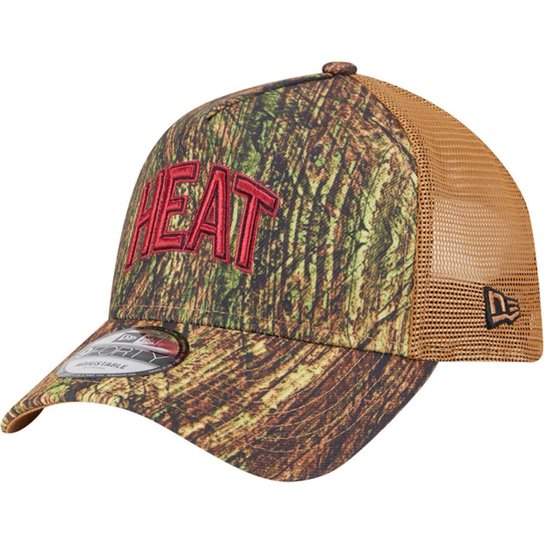 Boné New Era 9Forty Aframe Trucker Miami Heat Allstar Game 2025 Fan Pack Grove Masculino
