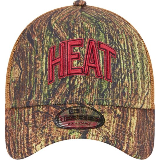 Boné New Era 9Forty Aframe Trucker Miami Heat Allstar Game 2025 Fan Pack Grove Masculino