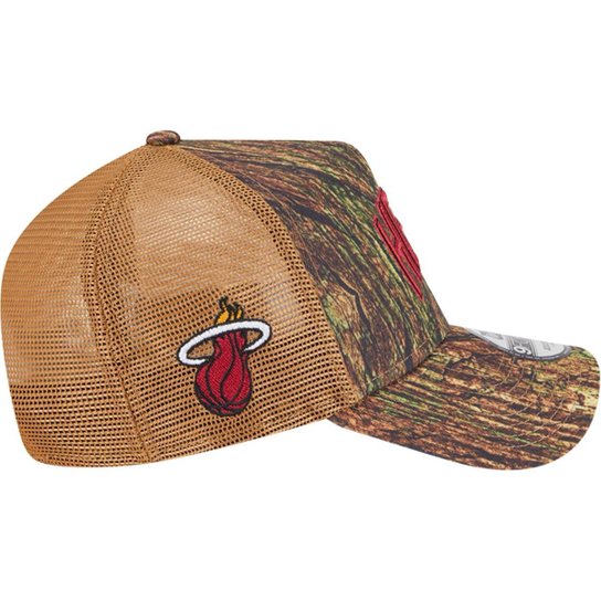 Boné New Era 9Forty Aframe Trucker Miami Heat Allstar Game 2025 Fan Pack Grove Masculino