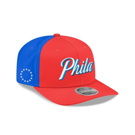 BONE NEW ERA 9SEVENTY STRTCH SNAP PHILADELPHIA 76ERS NBA VERMELHO