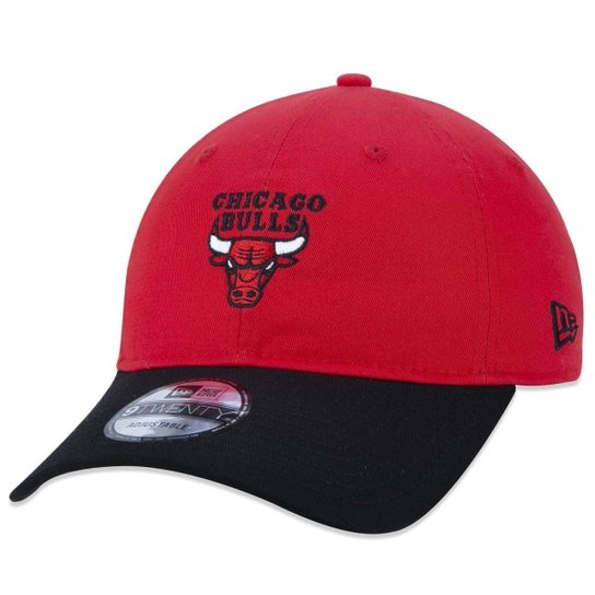 Boné New Era 9twenty NBA Chicago Bulls Core Aba Curva Aba Curva Strapback Vermelho