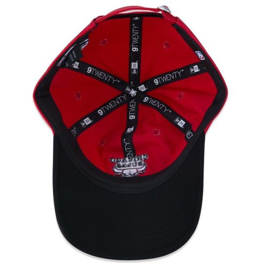 Boné New Era 9twenty NBA Chicago Bulls Core Aba Curva Aba Curva Strapback Vermelho