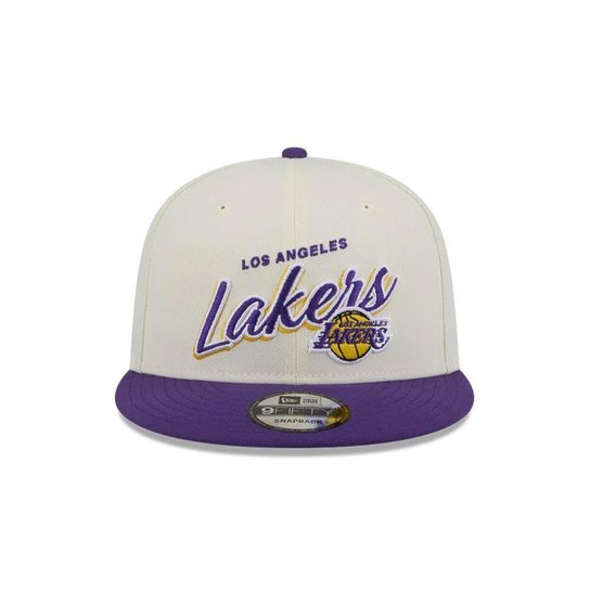 Boné New Era Aba Reta 950 NBA Lakers 2Tone Script