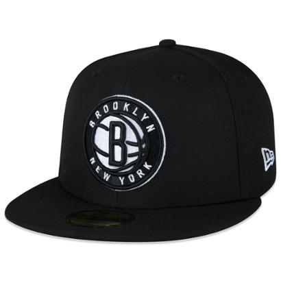 Boné New Era NBA Brooklyn Nets Aba Reta 59FIFTY - Preto