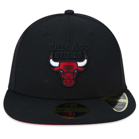 Boné New Era NBA Chicago Bulls 59FIFTY Aba Curva Fitted