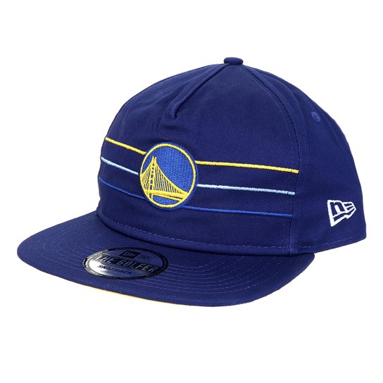 Boné New Era NBA Golden State Warriors Aba Reta Color Stripe Division - Azul Royal