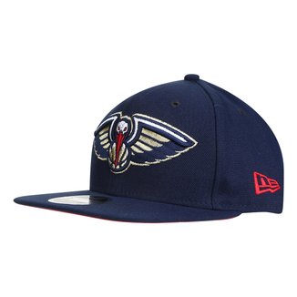 Boné New Era NBA New Orleans Pelicans Aba Reta 950 Snapback Masculino