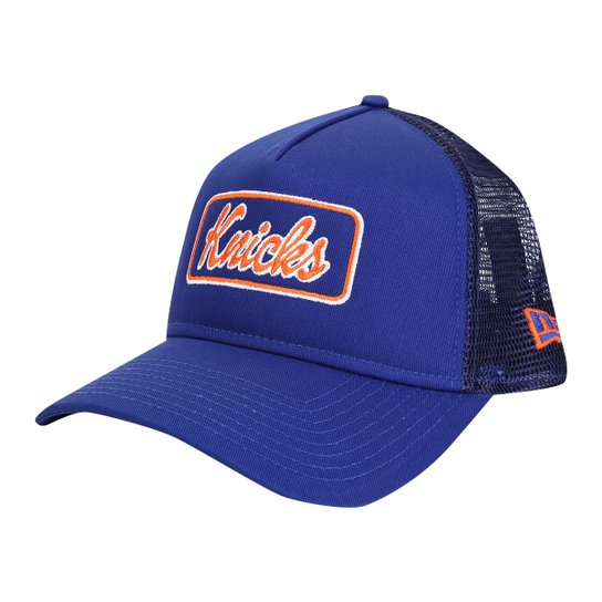 Boné New Era NBA New York Knicks 940 Aba Curva - Azul Royal