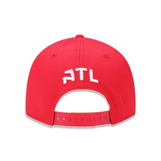 Boné New Era NBAAtlanta Hawks Team Aba Reta Snapbackback 9Fifty Original Fit Masculino