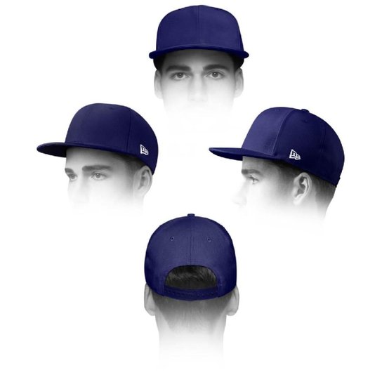 Boné New Era NBAAtlanta Hawks Team Aba Reta Snapbackback 9Fifty Original Fit Masculino