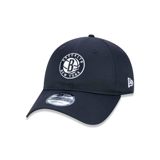 Boné New Era NBABrooklyn Nets Sport 9Twenty Aba Curva Strapback Masculino