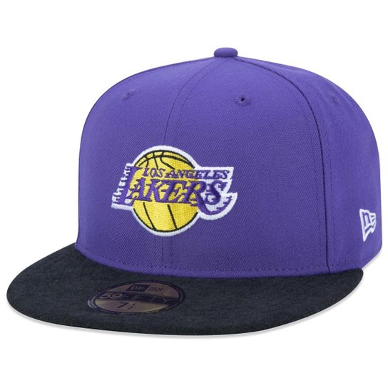 Boné New Era NBALos Angeles Lakers Fitted Aba Reta Fitted Core 2023 Masculino