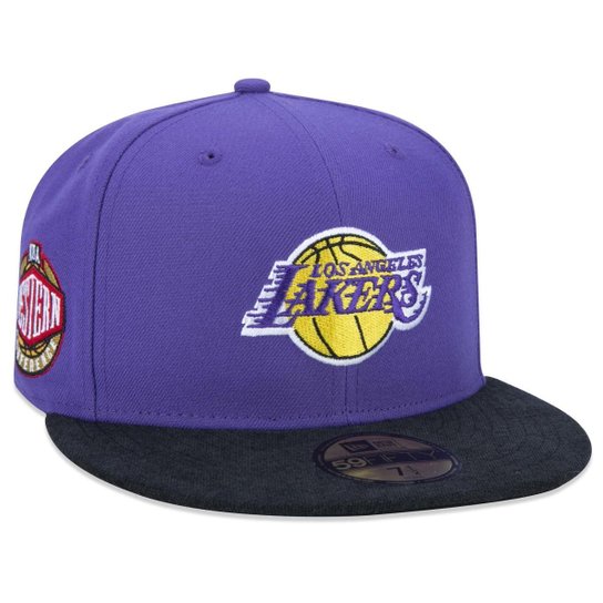Boné New Era NBALos Angeles Lakers Fitted Aba Reta Fitted Core 2023 Masculino