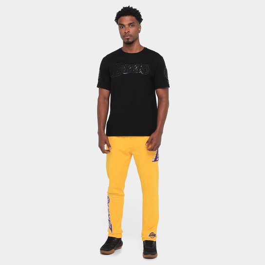 Calça NBA Los Angeles Lakers Classic Chenille DK Pro Standard Masculina