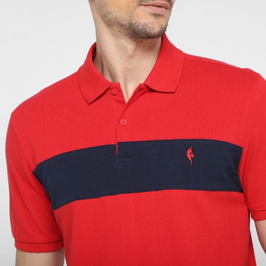 Camisa Polo NBA Piquet C/ Recorte Masculina