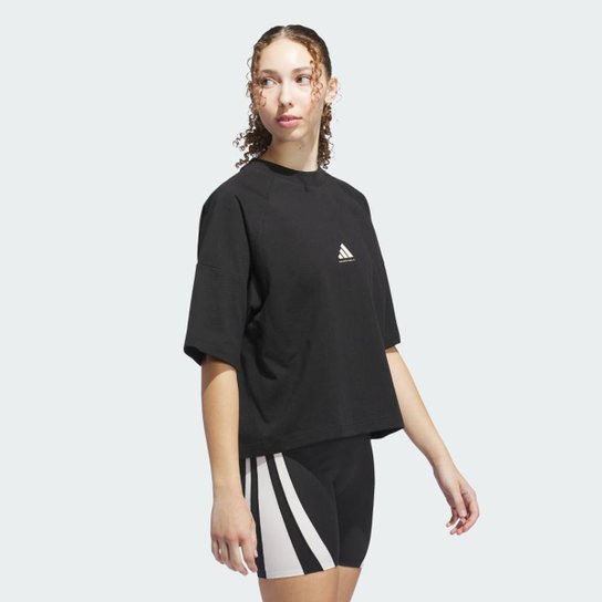 Camiseta Adidas Boxy Basketball Feminina