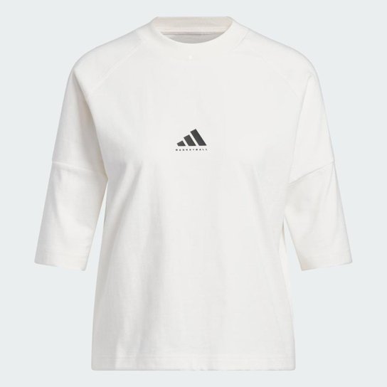 Camiseta Adidas Boxy Basketball Feminina