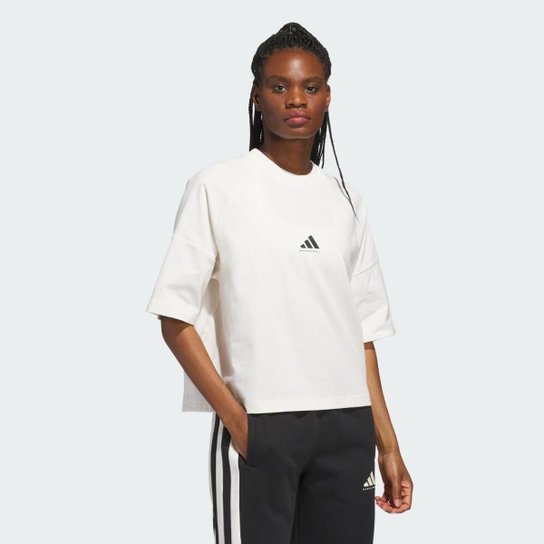 Camiseta Adidas Boxy Basketball Feminina