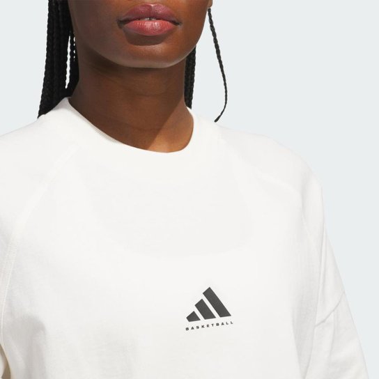 Camiseta Adidas Boxy Basketball Feminina