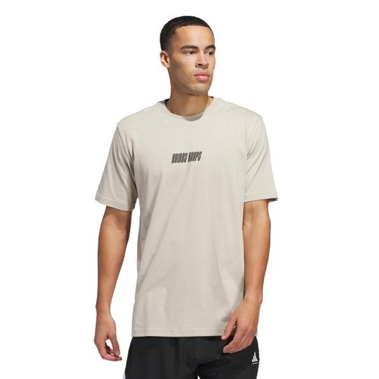 Camiseta Adidas Estampada Hoops Masculina