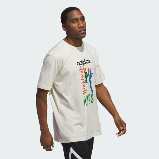 Camiseta Adidas Estampada Worldwide Hoops Masculina