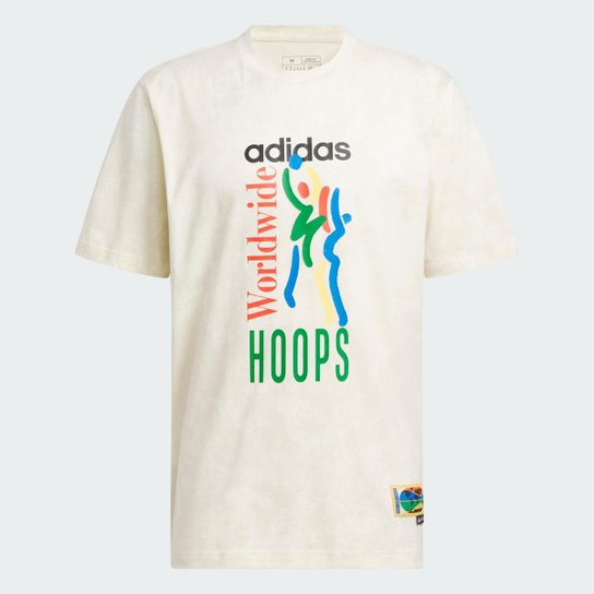 Camiseta Adidas Estampada Worldwide Hoops Masculina