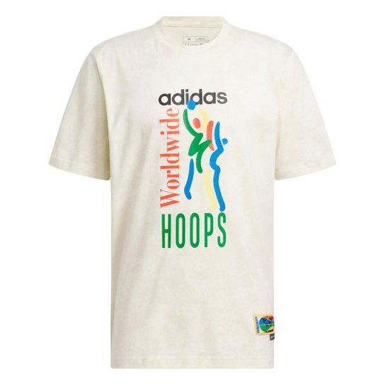 Camiseta Adidas Estampada Worldwide Hoops Masculina