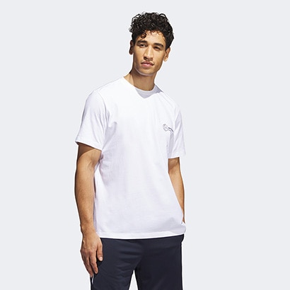 Camiseta Adidas World Wide Hoops Hbr Masculina - Branco