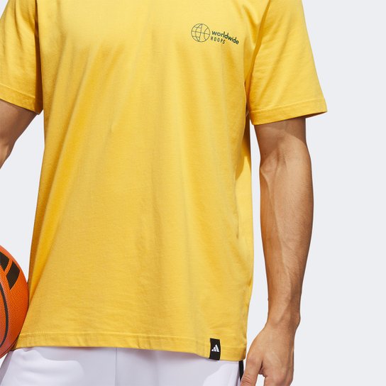 Camiseta Adidas World Wide Hoops Hbr Masculina