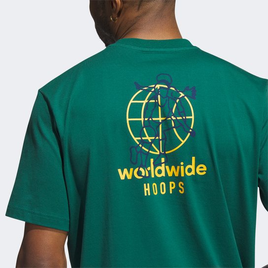 Camiseta Adidas World Wide Hoops Hbr Masculina