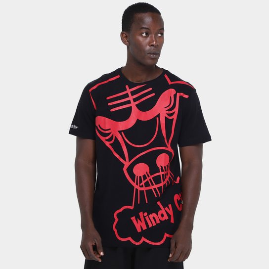 Camiseta Chicago Bulls Mitchell & Ness Masculina