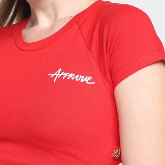 Camiseta Cropped Approve NBA Baby Look Basic Feminina