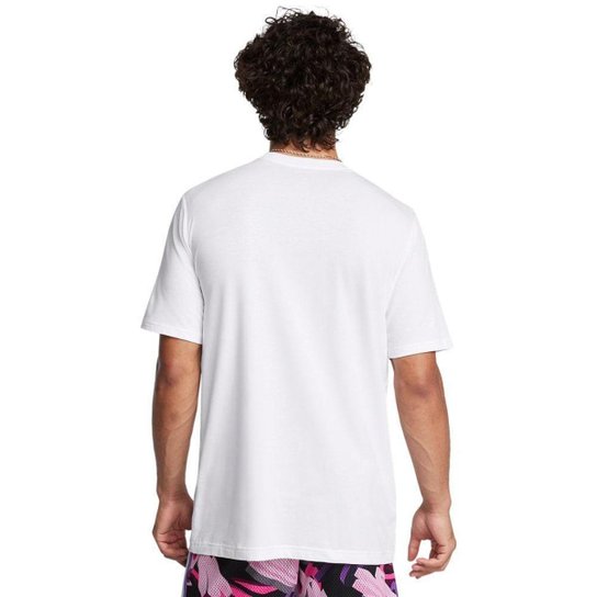 Camiseta de Basquete Masculina Under Armour Curry Logo Trend
