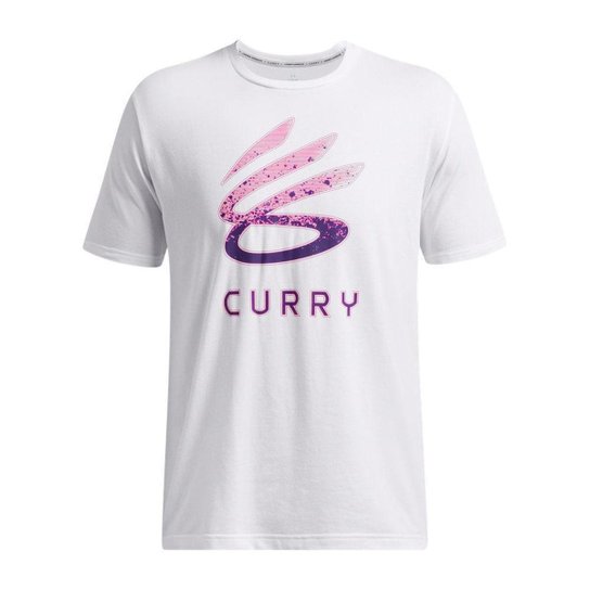 Camiseta de Basquete Masculina Under Armour Curry Logo Trend