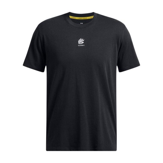 Camiseta de Basquete Masculina Under Armour Hvyweight P Preto